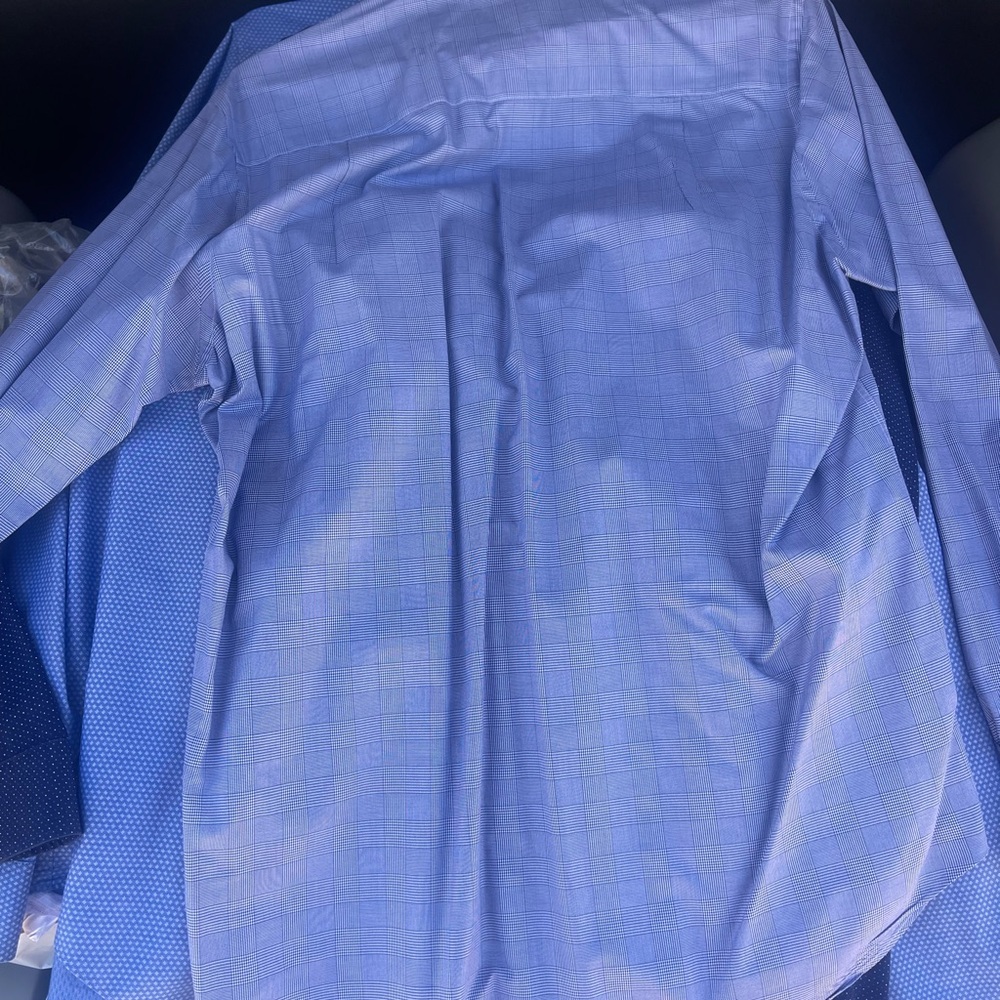 Big & Tall Men's Blue Dress Shirt